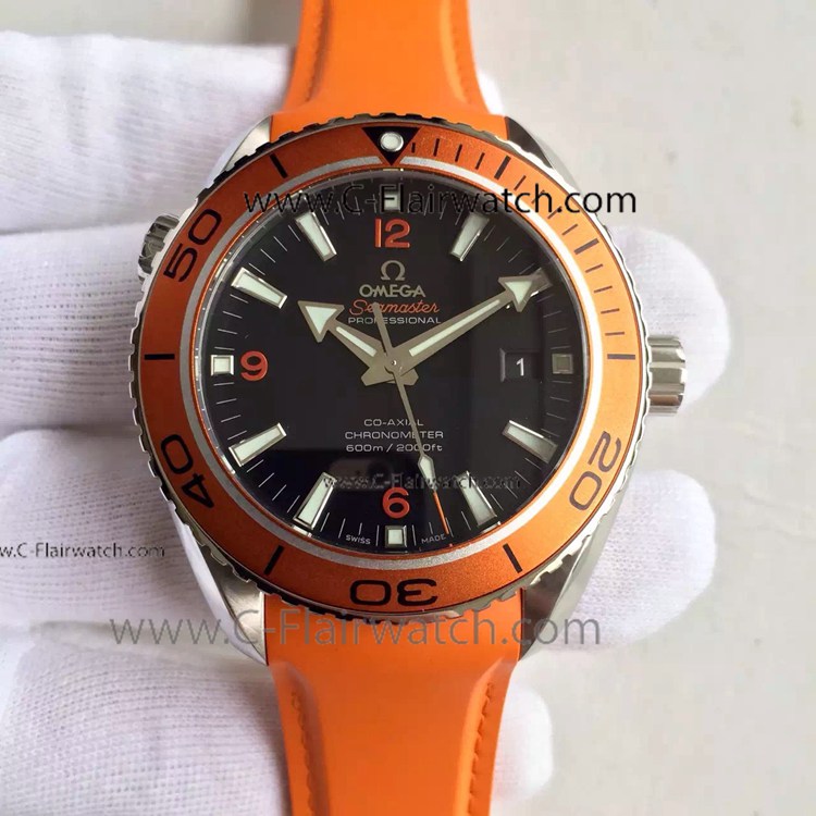 Omega Seamaster Orange Dial Replica Swiss Watch Omega Seamaster Orange Dial Replica Swiss Watch